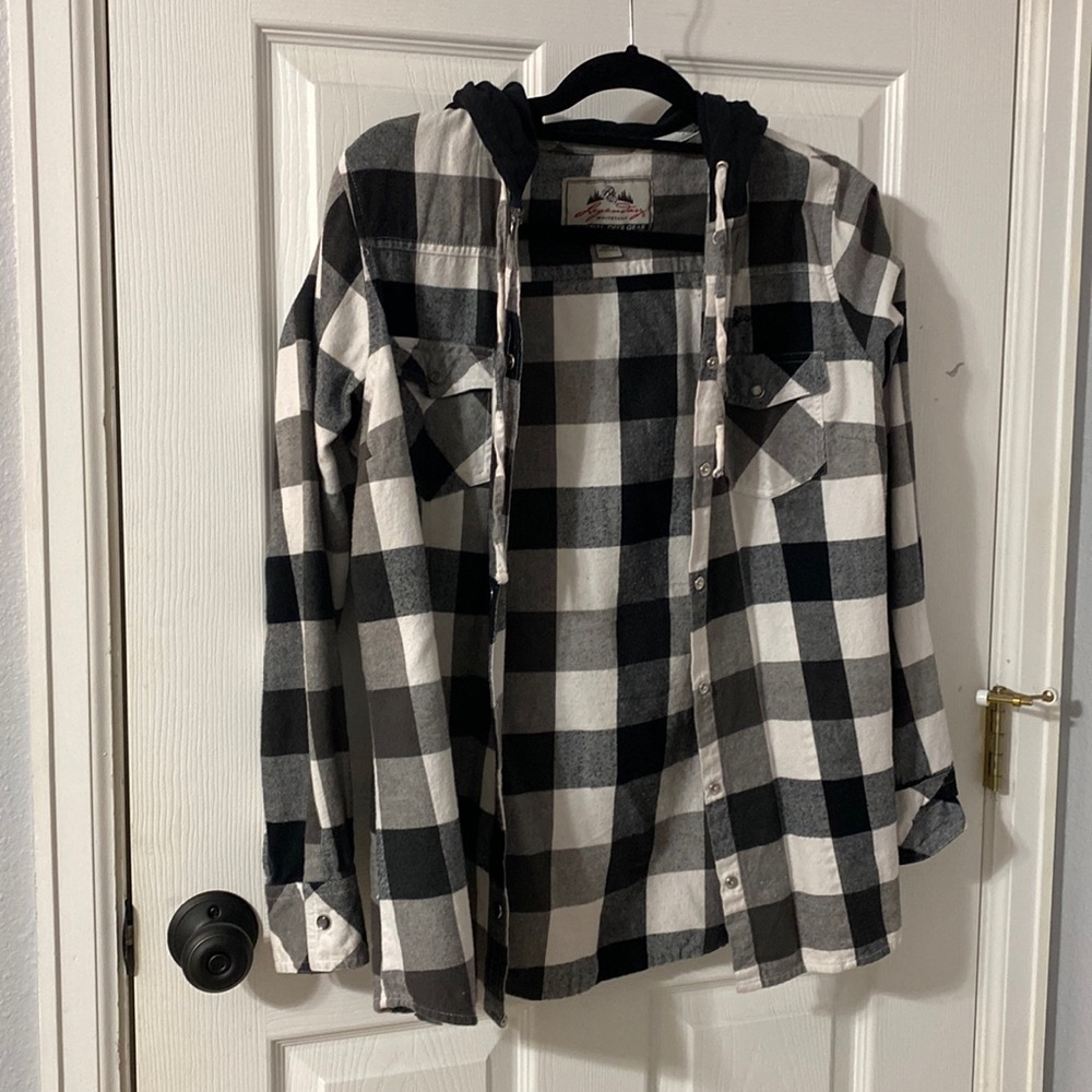 Flannel with hood